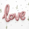 Ballongbanner - "Love" - Rosegull Folie
