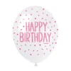 Ballonger - "Happy Birthday" Rosa