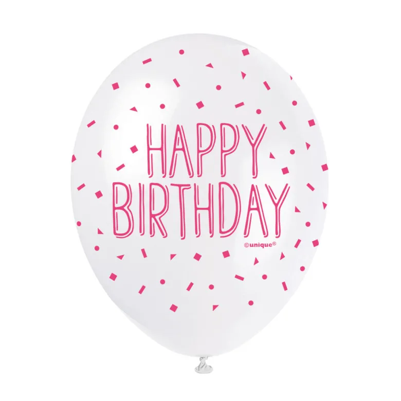 Ballonger - "Happy Birthday" Rosa