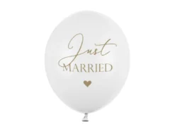 Ballonger - "Just Married" - Hvit