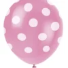 Ballonger med Prikker - Rosa