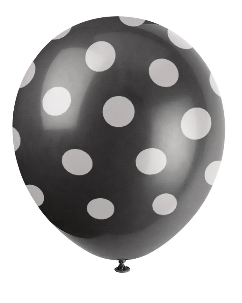 Ballonger med Prikker - Svart