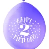 Ballonger - 2 År "Happy 2nd Birthday"