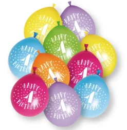 Ballonger - 4 År "Happy 4th Birthday"