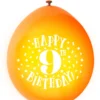 Ballonger - 9 År "Happy 9th Birthday"