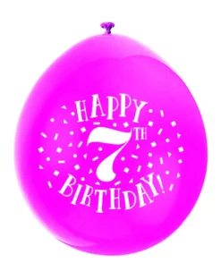 Ballonger - 7 År "Happy 7th Birthday"