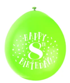 Ballonger - 8 År "Happy 8th Birthday"