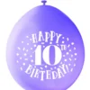 Ballonger - 10 År "Happy 10th Birthday"