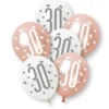 Ballonger - 30 År - Rosegull