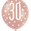 Ballonger - 30 År - Rosegull
