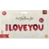 Ballongord - I LOVE YOU - Red Ombre