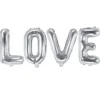 Ballongord - LOVE - Sølv