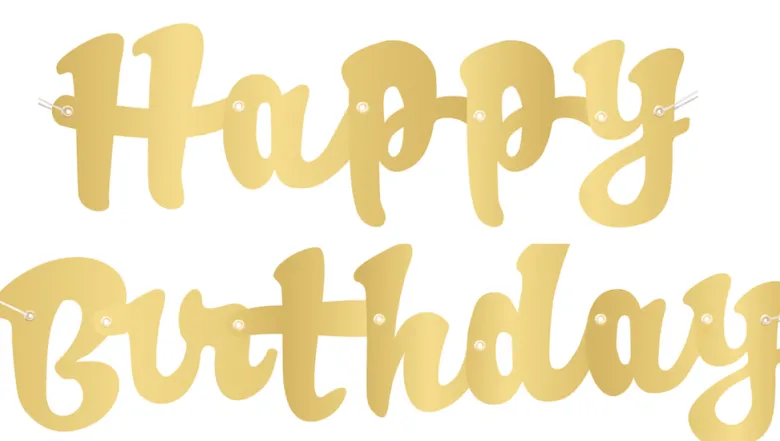 Banner - "Happy Birthday" - Gull