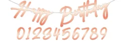 Banner rosegull - "Happy ** Birthday"