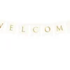 Blokkbanner - "Welcome" - Hvit