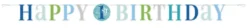 Bokstavbanner- Blå Dots - Første Bursdag