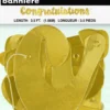 Bokstavbanner - “Congratulations" - Gull