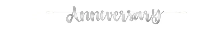 Bokstavbanner - "Happy Anniversary”