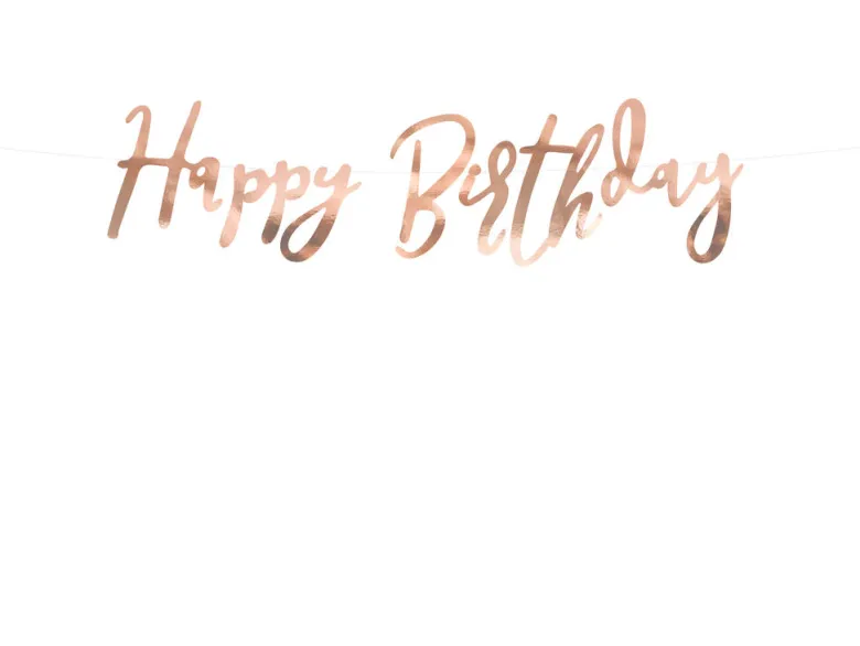 Bokstavbanner - "Happy Birthday"