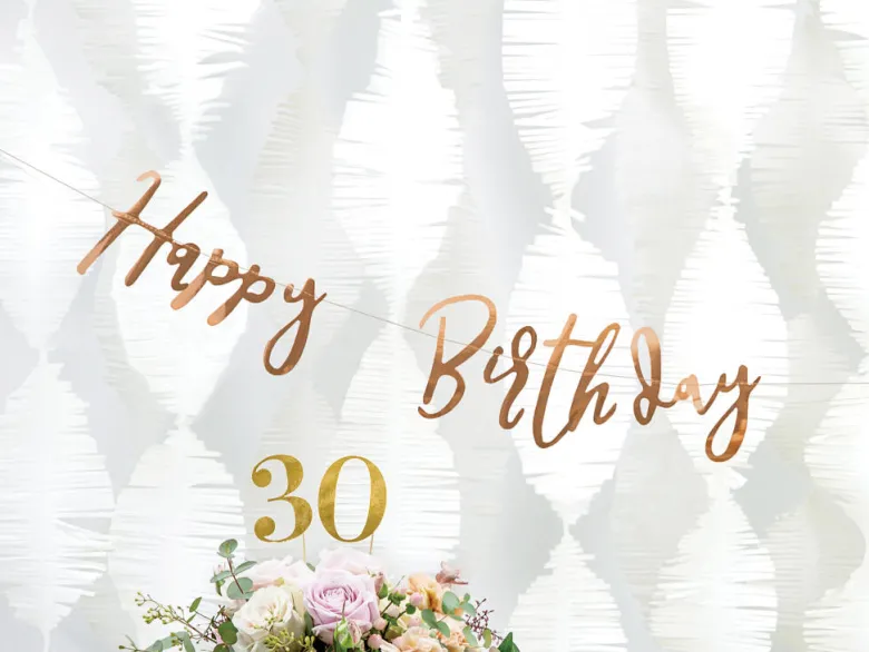Bokstavbanner - "Happy Birthday"