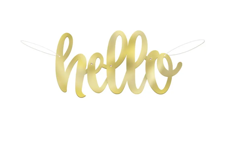 Bokstavbanner - Hello Baby - Folie