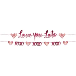 Bokstavbanner - "Love you lots" - "XOXO"