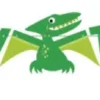 Bokstavbanner - "Party Time" - Dinosaur