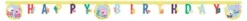 Bokstavbanner - Peppa Gris - Happy Bday
