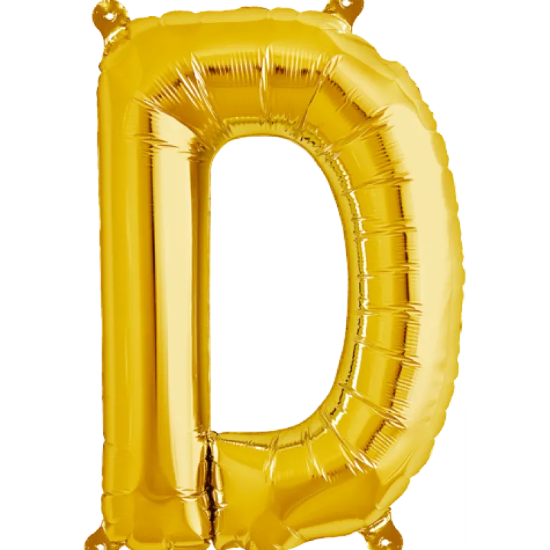 Bokstav D Gold