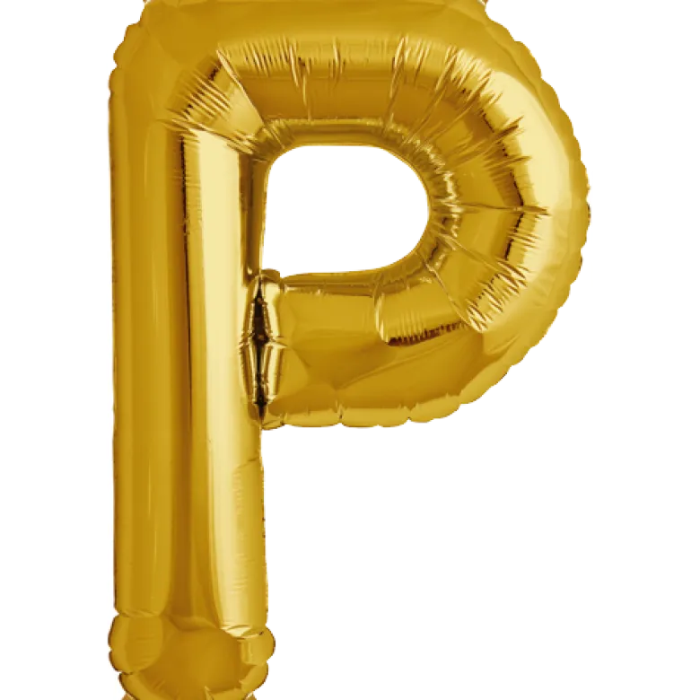 Bokstav P Gold