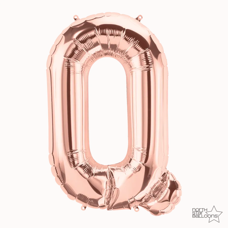 Bokstav Q - Rose Gold