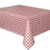 Bordduk Plast - Gingham Rød