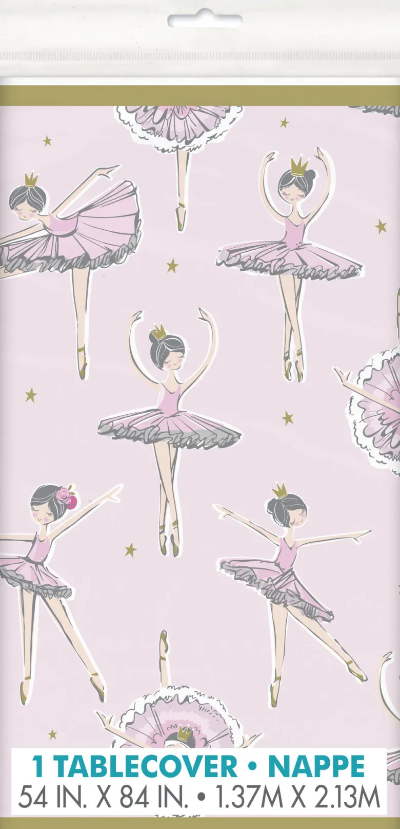 Bordduk Plast - Rosa Ballerina - 1 År