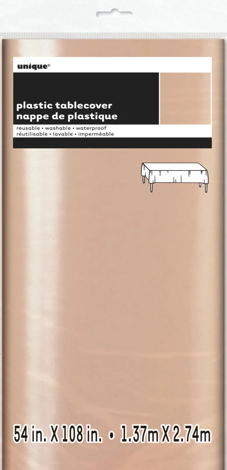 Bordduk Plast - Rose Gold