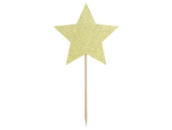 Cupcaketopper - Stjerne - Gull