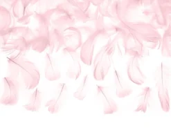 Dekorative fjær - lys rosa