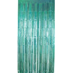 Dørgardin - Frynset - Sparkling Turquise