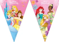 Flaggbanner - Disney Prinsesse - Papp