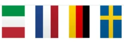 Flaggbanner - Europeiske Flagg - Papp