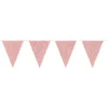 Flaggbanner - Glitter Rosegull - Papp