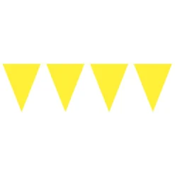 Flaggbanner - Gul - Plast