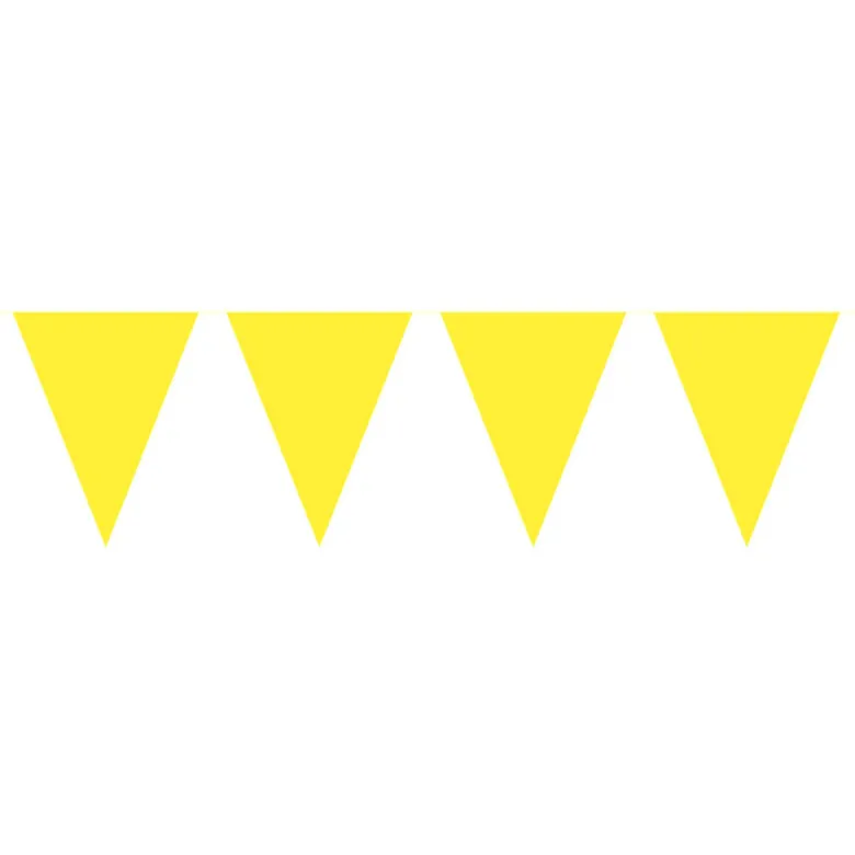 Flaggbanner - Gul - Plast
