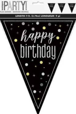Flaggbanner - "Happy Birthday"