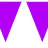Flaggbanner - Lilla - Plast