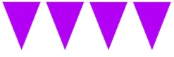 Flaggbanner - Lilla - Plast