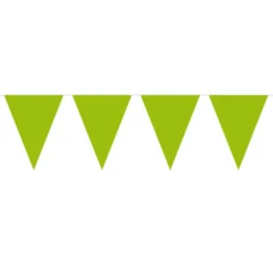Flaggbanner - Limegrønn - Plast