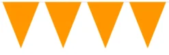 Flaggbanner - Oransje - Plast