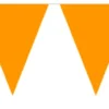 Flaggbanner - Oransje - Plast