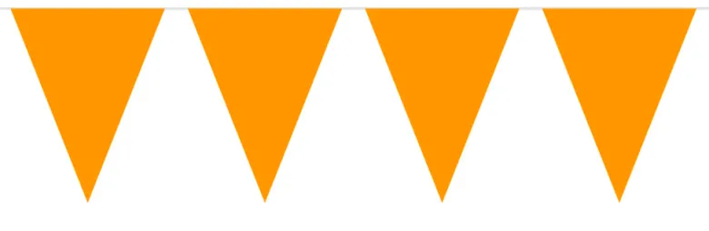 Flaggbanner - Oransje - Plast