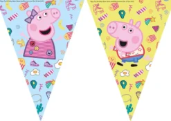 Flaggbanner - Peppa Gris Messy - Papp